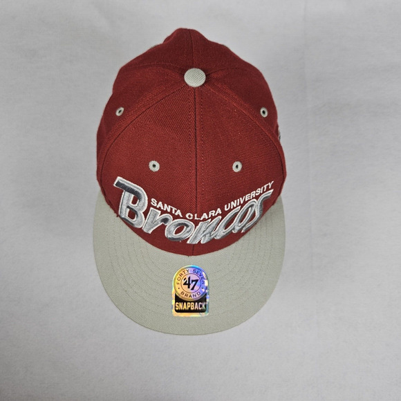 Rare Vintage Santa Clara University Broncos '47 Brand SnapBack Hat Cap Y2K NCAA - Picture 8 of 16
